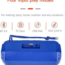VIJYONICS 143 A006 Blue Portable Wireless Bluetooth 12 W Bluetooth Party Speaker image 3