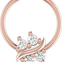 avsar Dhyana 18kt Diamond Rose Gold Nose Wire-image-29