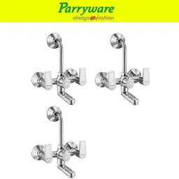 parryware Praseo Wall Mixer 2 in 1 with Overhead Shower Provision set of 3 pic 302 Wall Mixer with Overhead Shower Provision Wall Mixer Faucet-picture-24