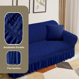 cortina Polyester Polka 3 Seater Sofa Cover image 2