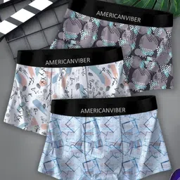 americanviber Pack of 3 Floral Print Men Trunk-picture-19