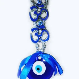 mormukut Nazar Suraksha Kavach With " OM " With Evil Eye for Protection Car/Home Glass, Plastic Yantra image 3