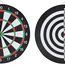 zinnia Dart Board Game for Kids, 12 INCH Double Side Playing Dartboard with 4 Pin 2 cm Dart Board image 4