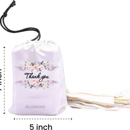 blanked Women White Potli image 4