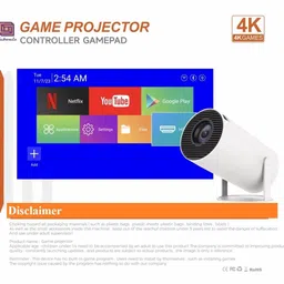 Cubonic X10 Plus Projector with 2 Gaming Controllers & 10000+ Games Portable Projector (3500 lm / 1 Speaker / Wireless / Remote Controller) Portable Projector image 5
