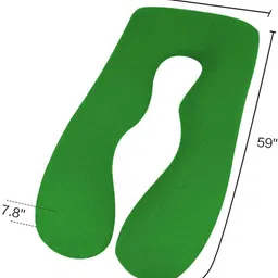 linenovation Microfibre Pregnancy Pillow Pack of 1 Solid Upgrade Model Pregnancy Pillow image 5