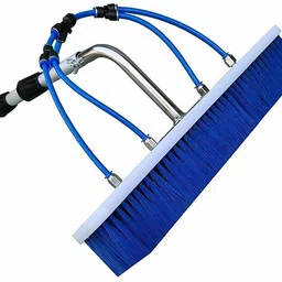 balajiecom 6MTR Solar Panel Cleaning Kit Heavy-Duty Water Brush & Aluminium Telescopic Pole Nylon Wet and Dry Brush image 1