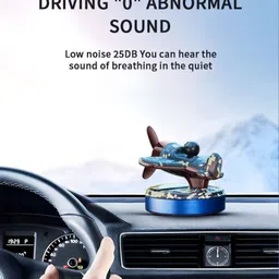 selifaur Metal Solar Helicopters Car Air Freshener Fashion Design Car Perfume Diffuser image 4