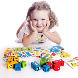 countrylink Montessori Face Changing Cube Puzzle Game for Kids – Emotion Learning Toy Set image 3