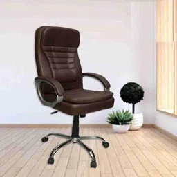 sitrix Office Chair With High Back Revolving Study Chair for Home/Office Leatherette Office Arm Chair image 3