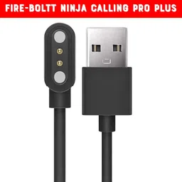 SANNO WORLD Magnetic Charging Cable 0.6 m Ninja Calling Pro Plus 1.83 inch Display Smartwatch Bluetooth Calling image 1