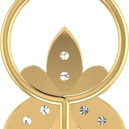 avsar Advika 14kt Cubic Zirconia Yellow Gold Nose Wire image 3