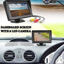 fabtec 4.3 Dashboard TFT LCD Screen Rear View Monitor with 8 LED Night Vision Car Reverse Camera Dashboard Camera System-picture-25