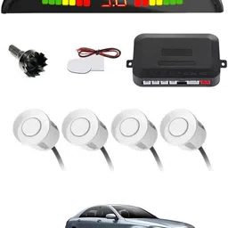 ayw Universal 4 White Reverse Parking Sensor With LED Display For Cars-230 4White Parking Sensor With LED Display Increased Safety For Car-230 Parking Sensor-picture-27