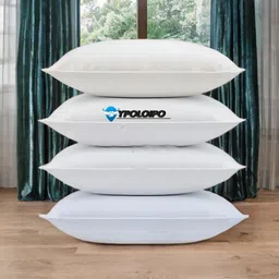 liponos LUXURY Polyester Fibre Solid Sleeping Pillow Pack of 4-picture-19