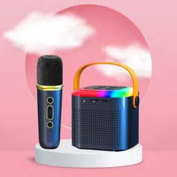 SACRO Y1 (PORTABLE WIRELESS SPEAKER) With Karaoke Mic and High Quality SoundA349 10 W Bluetooth Laptop/Desktop Speaker-picture-23