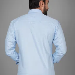 voroxy Men Regular Fit Solid Spread Collar Casual Shirt image 2