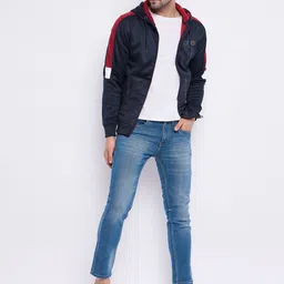 duke Men Full Sleeve Solid Hooded Sweatshirt image 4