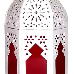 designer international HANGING LANTERN White, Black, Yellow, Blue Iron Hanging Lantern image 4