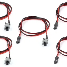 TAAPSEE TV-out Cable 5 Pack Power On/Off/Reset Button Switch Desktop PC ATX PC Computer Motherboard image 1