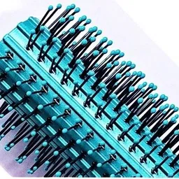 raj Round Hair Brush,Rolling Hair Brush/Combs/Kangi,Blue color - Pack Of 1 image 2