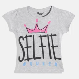 Eteenz Girls Premium Cotton Typography Printed T-shirt-picture-47