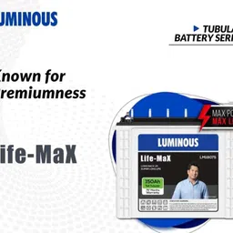 luminous OPTIMUS 1250 Pure Sine Wave Inverter_LM18075_Trolley TX100L Tubular Inverter Battery image 4