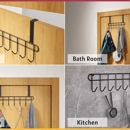 eshopy Smart Over The Door Hook Hanger Organizer Rack with No Hole Drilling Required Hook 1 image 4