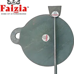 faizia Cast Iron Tawa for Dosa Uthappam, Roti, Chapati Leight Weight Tawa 1KG Tawa 30 cm diameter-picture-31