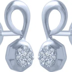 PC Chandra Jewellers White Gold 14kt Stud Earring image 3