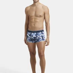 jockey US63 Super Combed Cotton Elastane Stretch Printed Men Trunk image 4