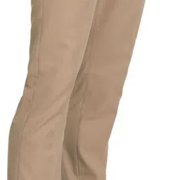uniformer Men Regular Fit Khaki Cotton Blend Trousers image 4