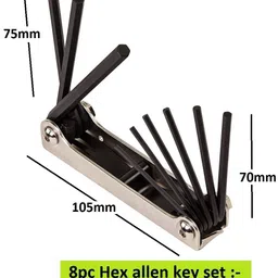 dumdaar new 8pc Hex allen key set Folding Allen Key Set Folding Allen Key Set image 3