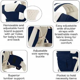sbts Kids 4-in-1 Adjustable Baby Carrier Cum Kangaroo Bag Baby Carrier image 2