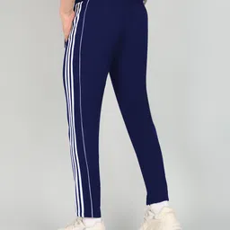 gnockface Men Striped Blue Track Pants image 2