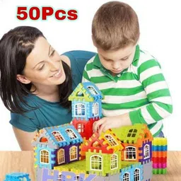 Building Blocks for Kids – 50 Pcs, House Building BlocksBlock Game for Kids --image-28