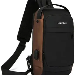 nkl Multicolor Men & Women Shoulder Bag Stylish Cross Shoulder Bag with USB Port& Security Lock Perfect for Travel_UE125-picture-20