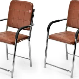 goyalson Chair Executive Office Visitor Chair Study Chair for Students with arm Rest Leatherette Office Visitor Chair image 1