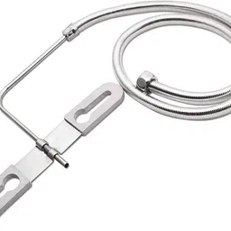 bathbliss Stainless Steel American 1.0 meter Nozzle Bidet Jet Spray for Toilet - Set of 1 Faucet Set image 1