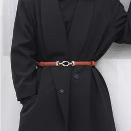 syga Women Brown Genuine Leather Belt image 4