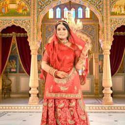 bherva tex Embroidered Semi Stitched Rajputi Poshak-picture-22