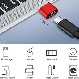 kliksy USB Type C Female to USB Male Adapter- USB C to USB A Connector, Compatible USB Type C Female to USB Male Adapter- USB C to USB A Connector, Compatible USB Hub image 3