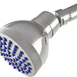 bathbliss 3"Inch Blue Spark Nozzle ABS Shower with 7"inch S.S Round Shower Arm (Set of 1) Fixed Mount image 2