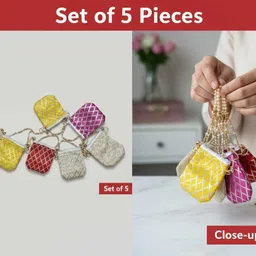 ickonic world Girls Multicolor Potli image 5