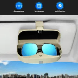 maties Multi-Use Car Sunglass Case With Interior Storage To Card Organizer 113 Mullti Color Car Sunglass Clip Holder image 5
