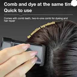 darving Hair Color Stick, Waterproof Grey Hair Coverage for Men & Women, Easy Apply , BLACK image 3