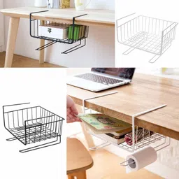 moreyaji Iron Storage Basket Kitchen Storage Rack Under Cabinet Storage Shelf Basket Storage Basket image 3