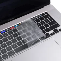 Saco Keyboard Protector Silicone Skin Cover Model A2141 with Esc Key & Touch Bar Touch ID, Laptops of A2289, A2251 - Transparent Laptop Keyboard Skin image 4
