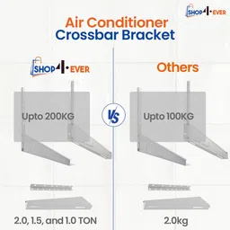 shop4ever High Quality Metal Wall Mounted Heavy Duty Air Conditioner Outdoor Unit, Shelf Bracket, Mounting Brackets, Ac outdoor stand 500mm x 160mm 127cm x 40.64cm Shelf Bracket image 4