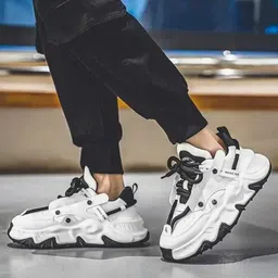 laxyash WHITE SHOES PREMIUM QUALITY SNEAKERS Walking Shoes For Men image 4